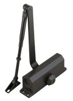 DÖRF, L-8223 дверной доводчик, 80 кг, ЧЕРНЫЙ (RAL 9005 matt), (1к-1шт)