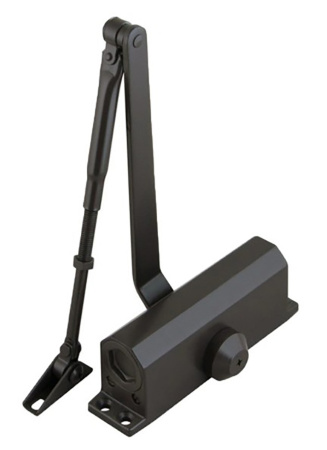 DÖRF, L-8223 дверной доводчик, 80 кг, ЧЕРНЫЙ (RAL 9005 matt), (1к-1шт)