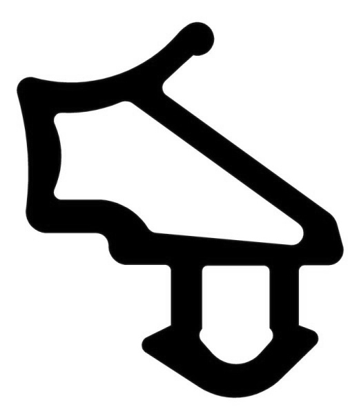 Уплотнитель КБЕ 229 серый 7040 (300 м)