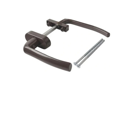 ручка двусторонняя с ключем коричневая