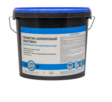 Герметик акриловый ВНУТР 7кг 5л